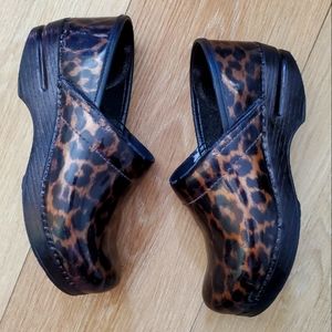 Dansko Leopard Clog 37